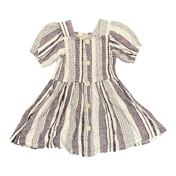 Jessica Simpson plum and white stripes dress - Picture 1 of 4